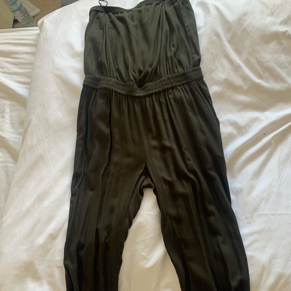Aritzia One One Piece Romper Olive Green - Picture 2 of 2